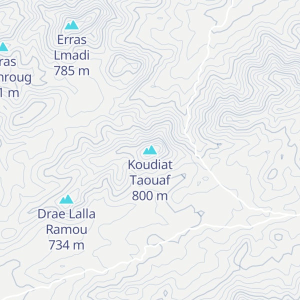 Map of Koudiat Taouaf