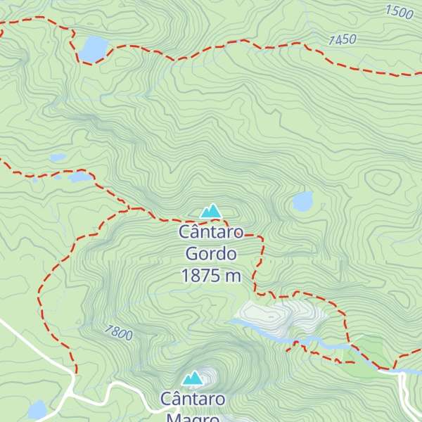 Map of Cântaro Gordo