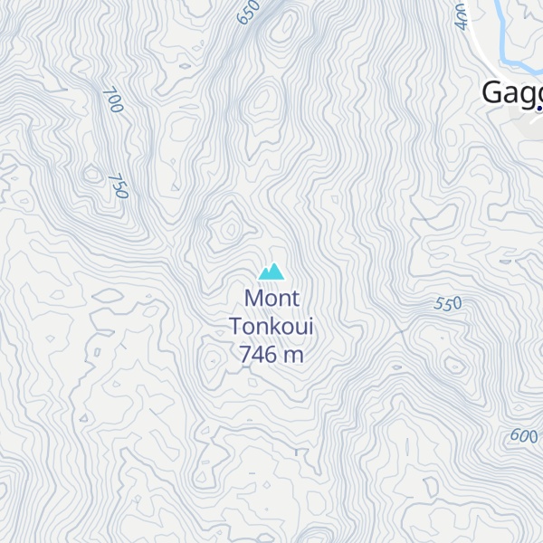 Map of Mont Tonkoui