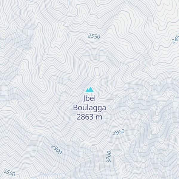 Map of Jbel Boulagga