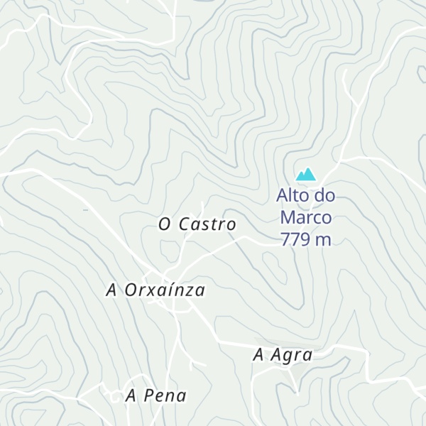 Map of Pena da Vela