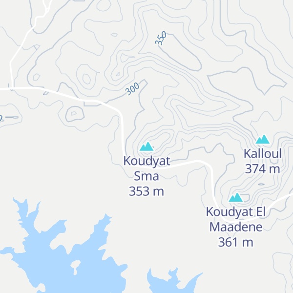 Map of Koudyat Sma