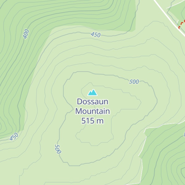 Map of Dossaun Mountain
