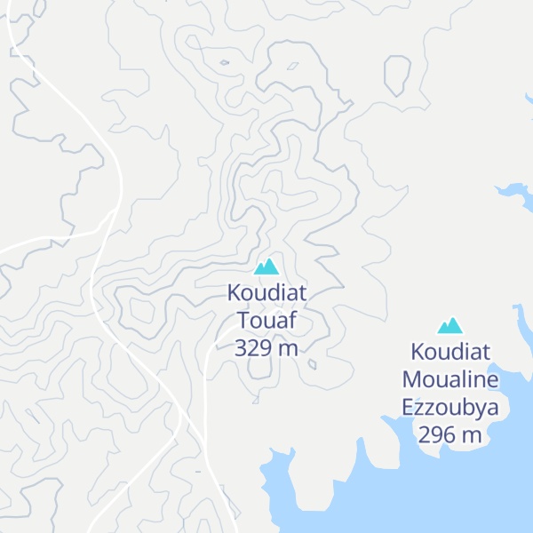 Map of Koudiat Touaf
