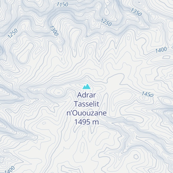 Map of Adrar Tasselit n’Ououzane