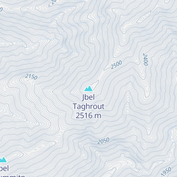 Map of Jbel Taghrout