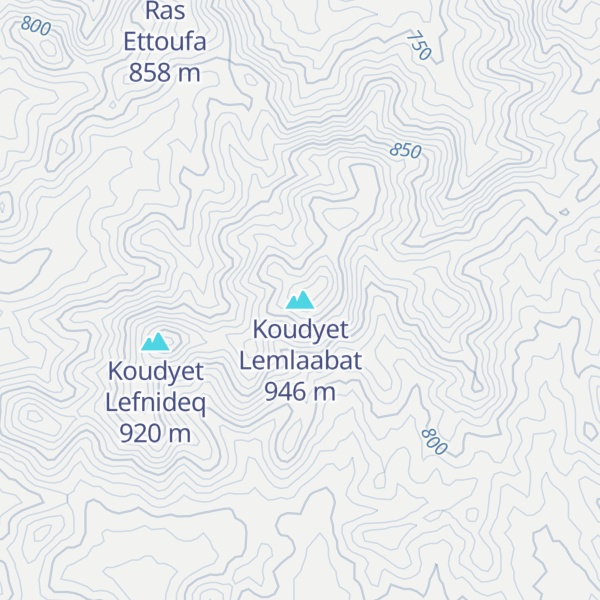 Map of Koudyet Lemlaabat
