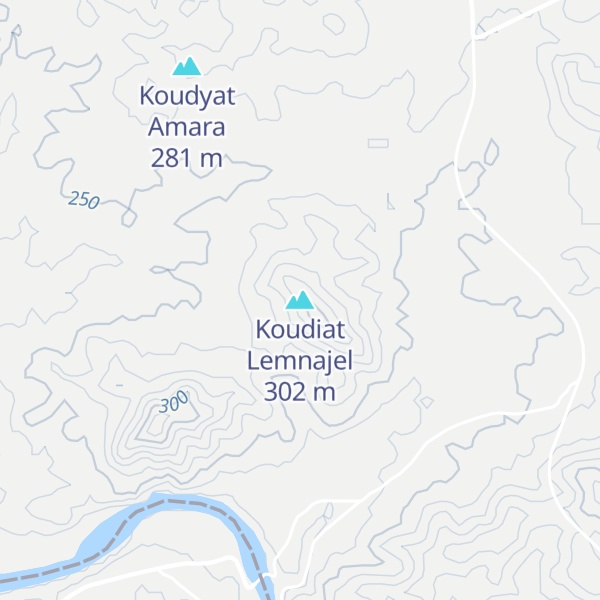 Map of Koudiat Lemnajel