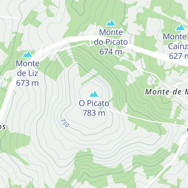 Map of O Picato