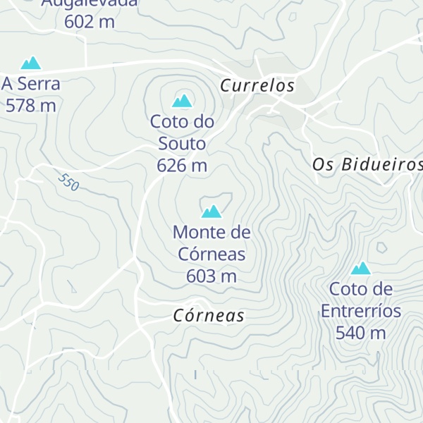 Map of Monte de Córneas