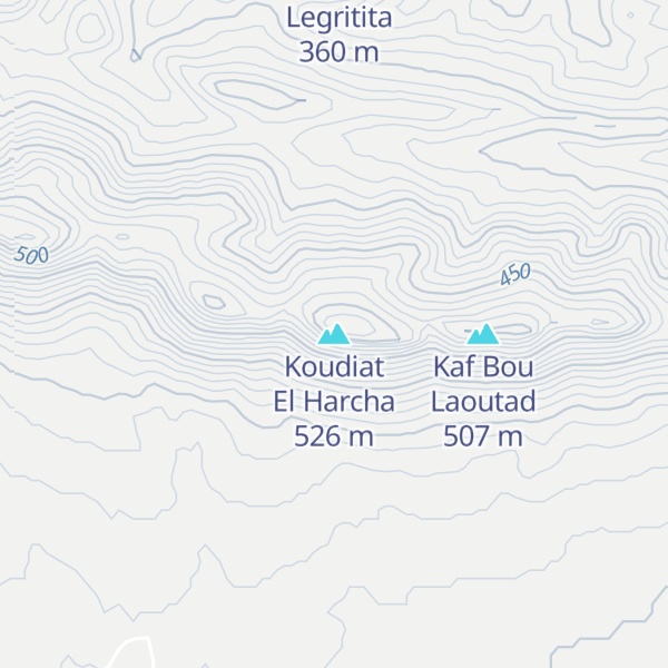 Map of Koudiat El Harcha