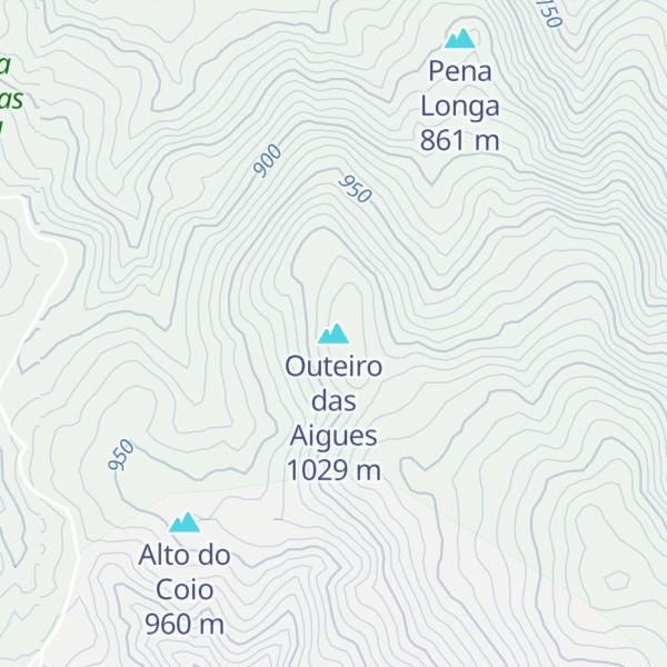 Map of Outeiro das Aigues