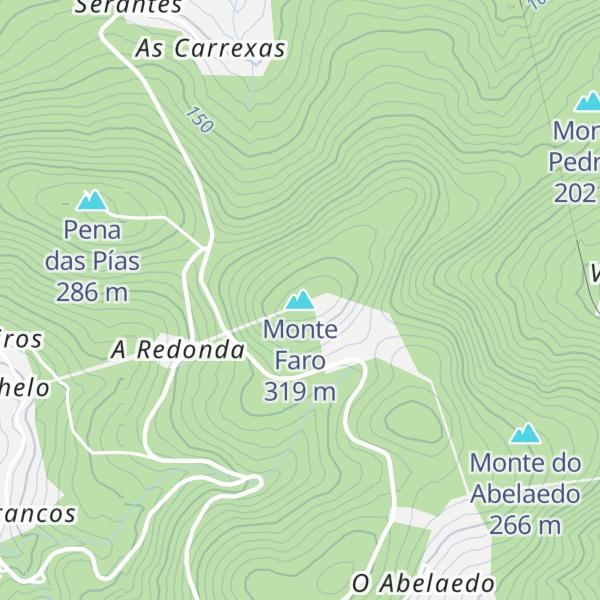 Map of Monte Faro