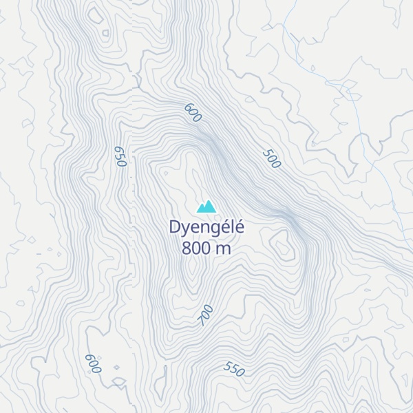 Map of Dyengélé