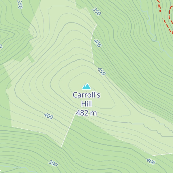 Map of Carroll's Hill