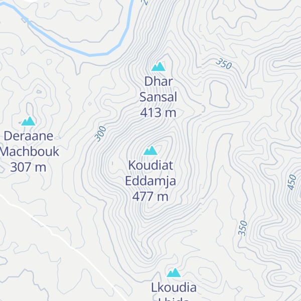 Map of Koudiat Eddamja