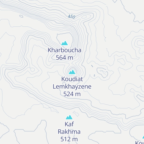 Map of Koudiat Lemkhayzene