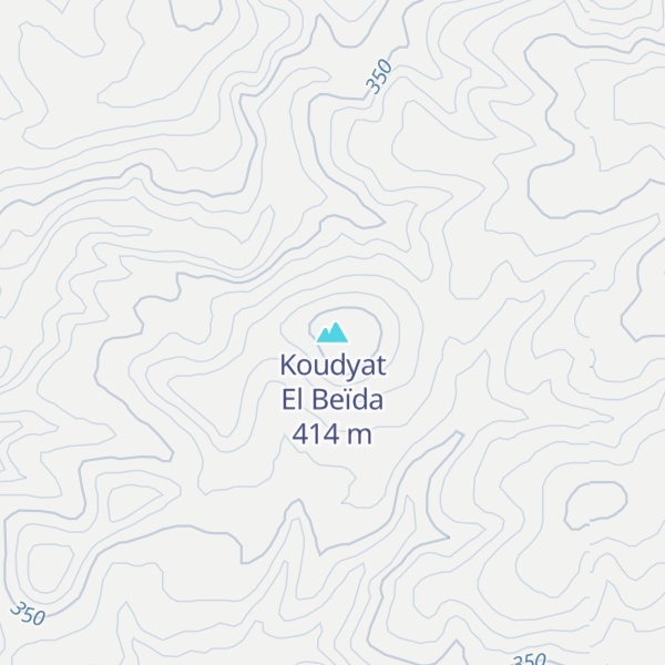 Map of Koudyat El Beïda