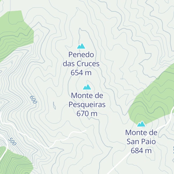 Map of Monte de Pesqueiras