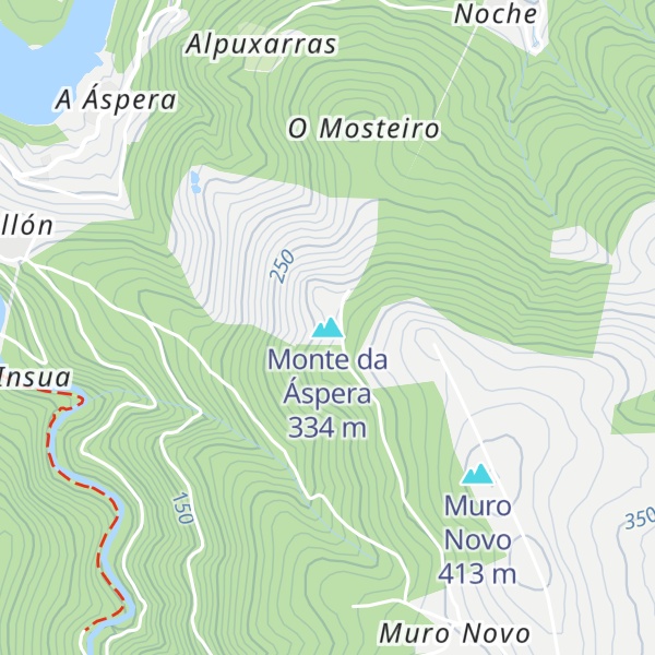 Map of Monte da Áspera