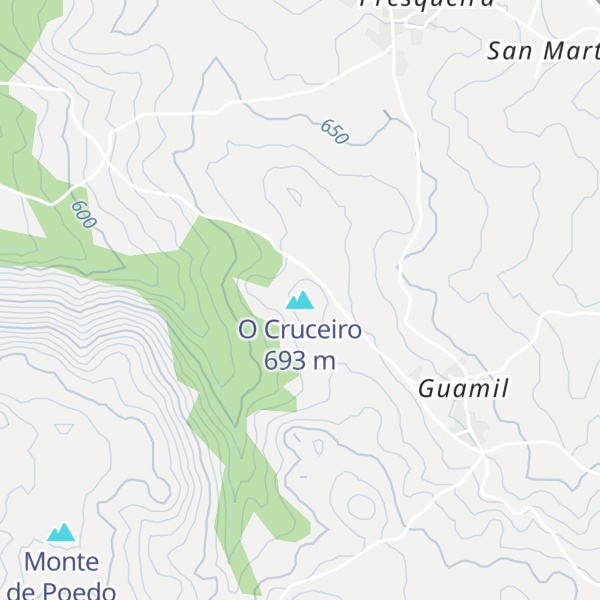 Map of O Cruceiro