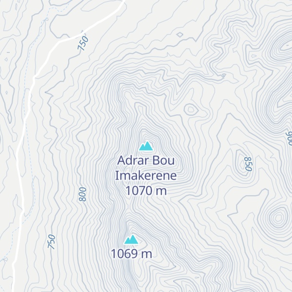 Map of Adrar Bou Imakerene