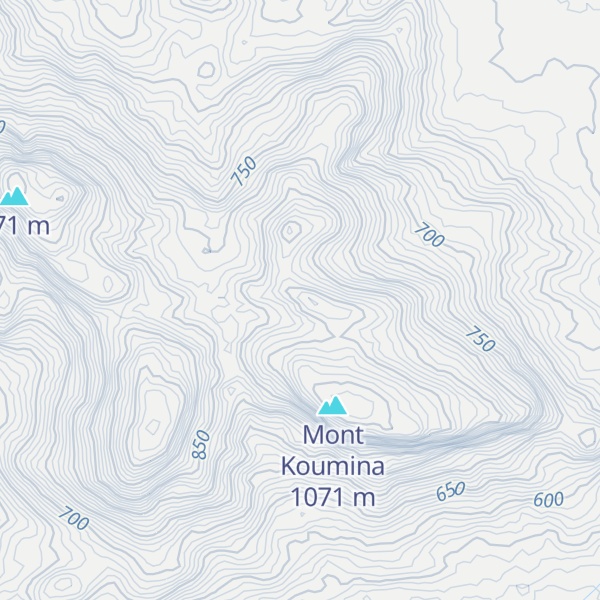 Map of Mont Kounimba