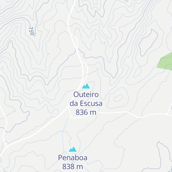 Map of Outeiro da Escusa