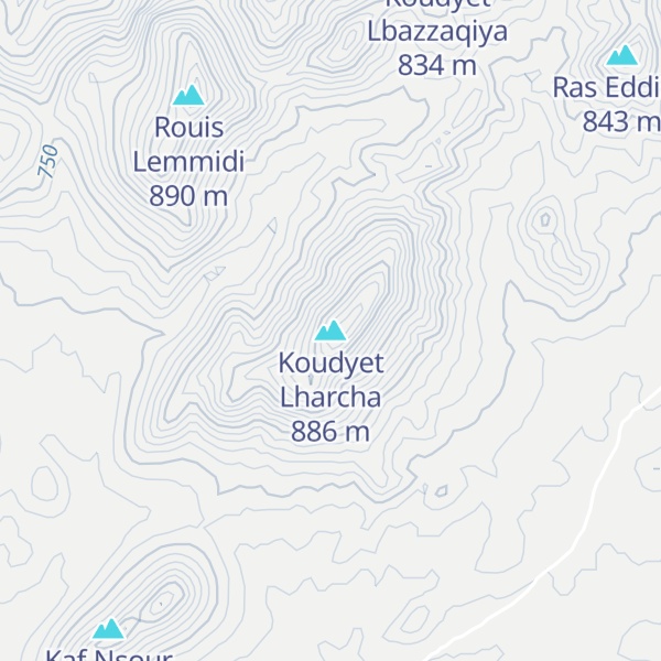 Map of Koudyet Lharcha