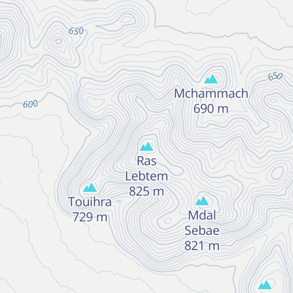 Map of Ras Lebtem