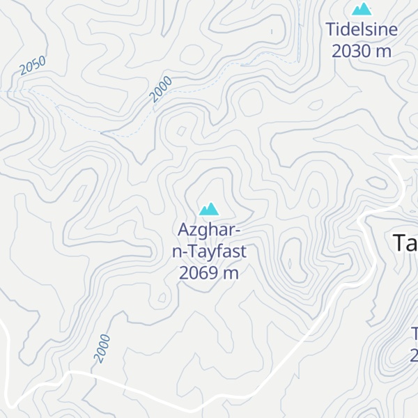Map of Azghar-n-Tayfast