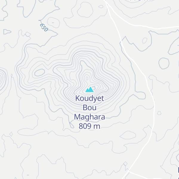 Map of Koudyet Bou Maghara