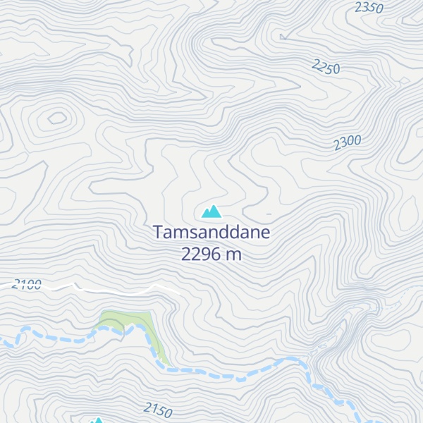 Map of Tamsanddane