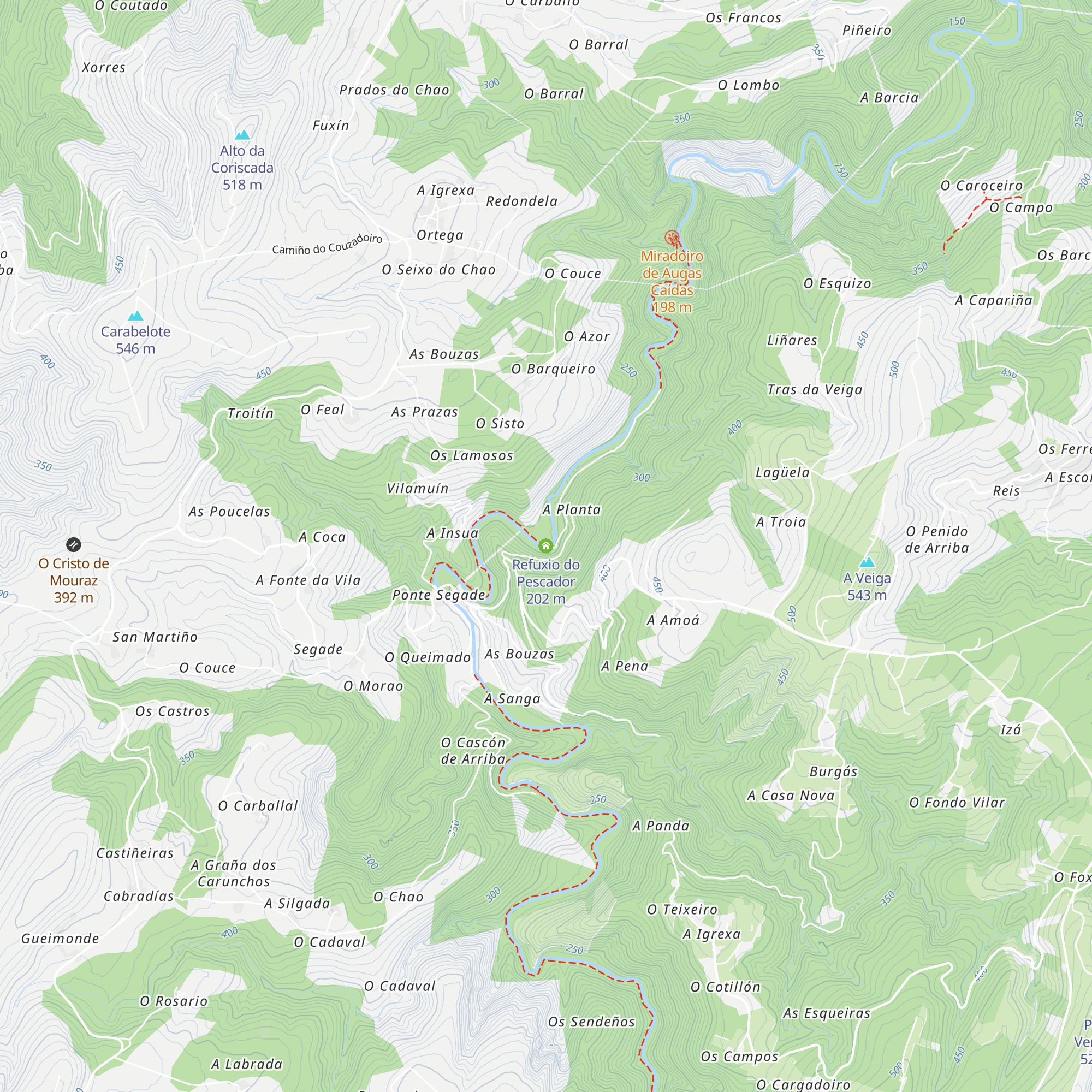 Refuxio do Pescador map