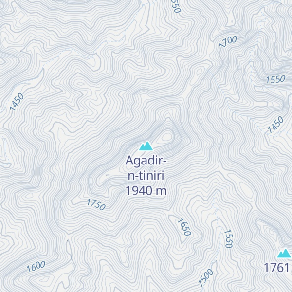 Map of Agadir-n-tiniri