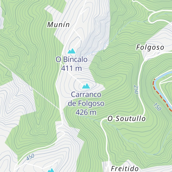 Map of Carranco de Folgoso