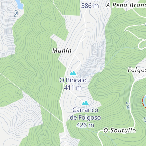 Map of O Bíncalo