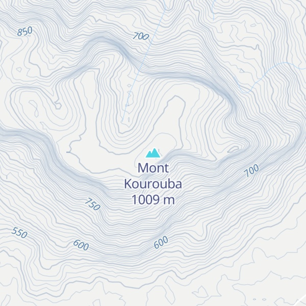 Map of Mont Kourouba