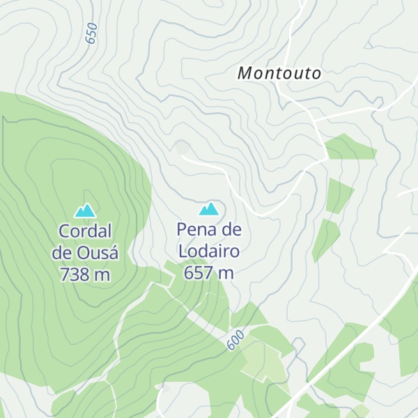 Map of Pena de Lodairo