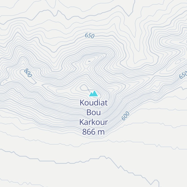 Map of Koudiat Bou Karkour