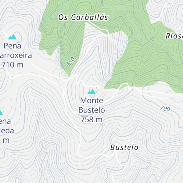 Map of Monte Bustelo