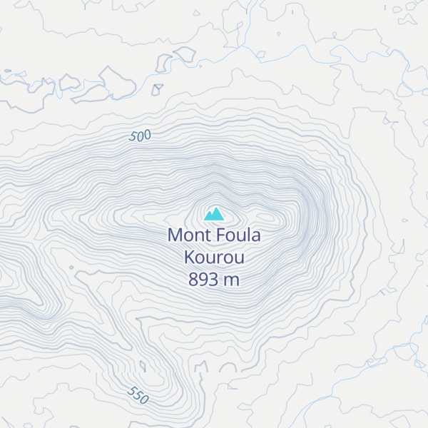 Map of Mont Foula Kourou