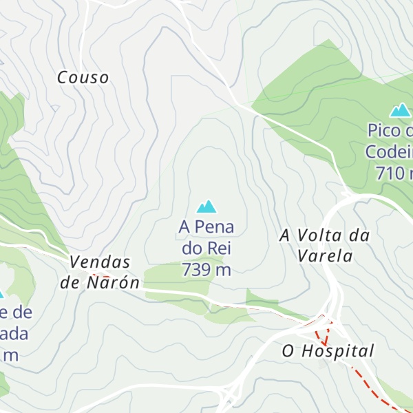 Map of A Pena do Rei