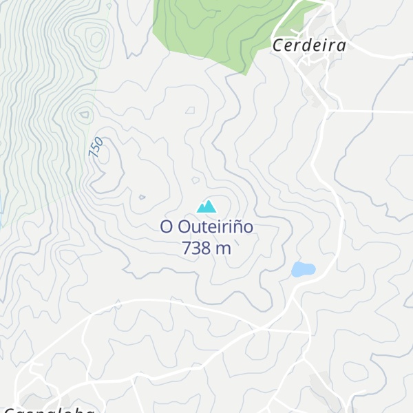 Map of O Outeiriño