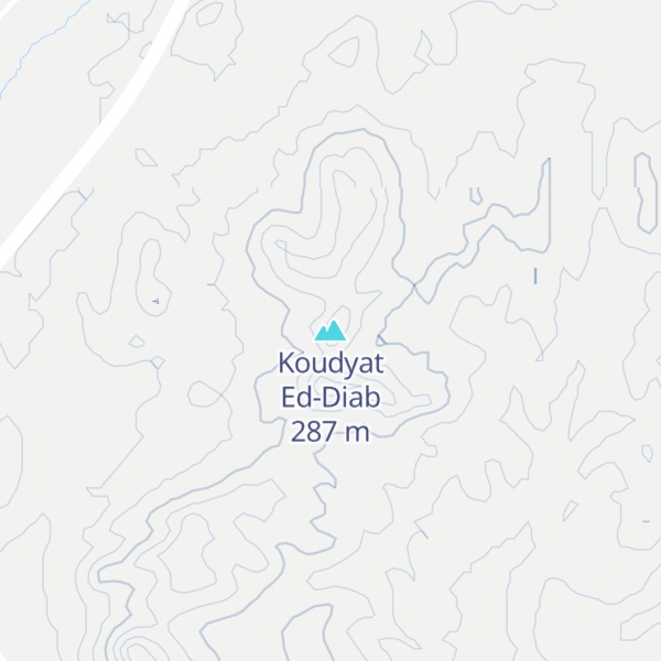 Map of Koudyat Ed-Diab