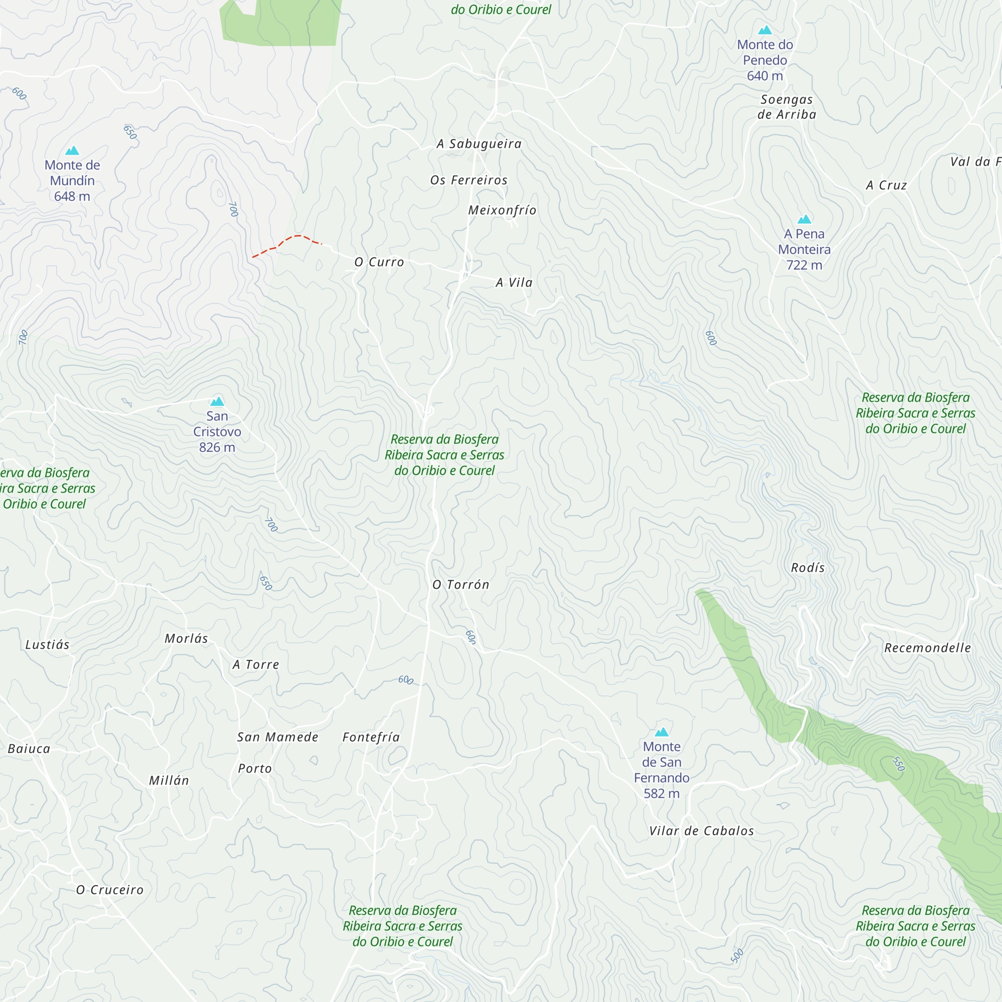 Cabanelas map
