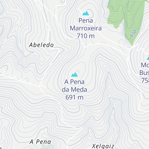 Map of A Pena da Meda