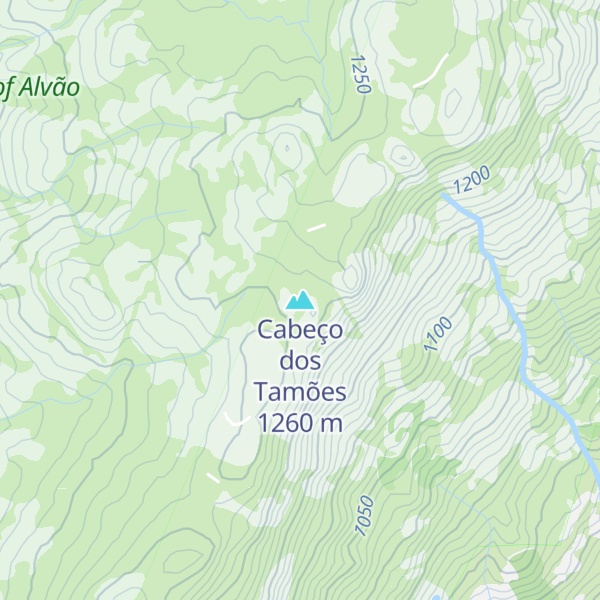 Map of Cabeço dos Tamões