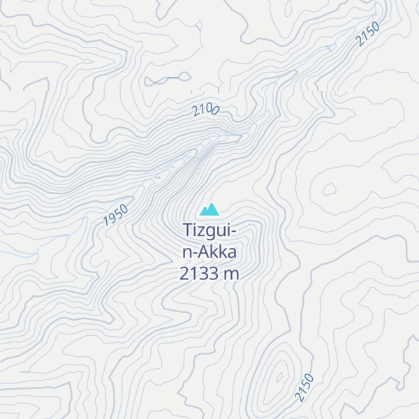 Map of Tizgui-n-Akka
