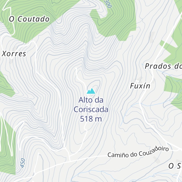 Map of Alto da Coriscada